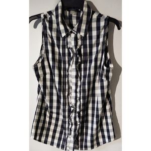 NWOT Tommy Hilfiger Sleeveless Plaid Top Shirt